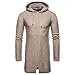 Produktbild Herren Strickpullover,TWBB Einfarbig Warme Pullover Hoodie Kapuzenpullover Falten Winter Mantel Outwear Hemd Lange Ärmel Sweatshirt