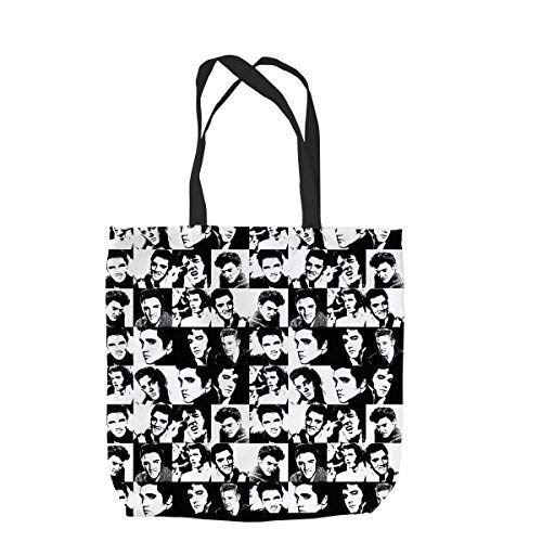 Elvis All Over Design Tote Bag Shopping Beach School Accessory - Main Image