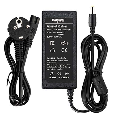 Sunydeal ADP-65JH DB I4B9 - Computadora Portátil Cargador, Fuente de Alimentación, Adaptador Unidad de Alimentación para Acer Output, 19V, 3.42A, 65W, 5.5 x 1.7 mm