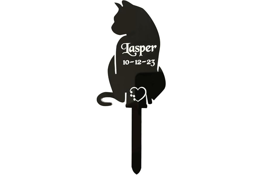 GLUCE Personalised, Cat Memorial Plaques, Gift, Pet, Dog, Rabbit, Garden Sign, Grave Marker, Kitten