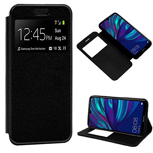 Preisvergleich Produktbild URGEMOVIL Funda Flip Cover Huawei Y7 (2019) LISO Negro
