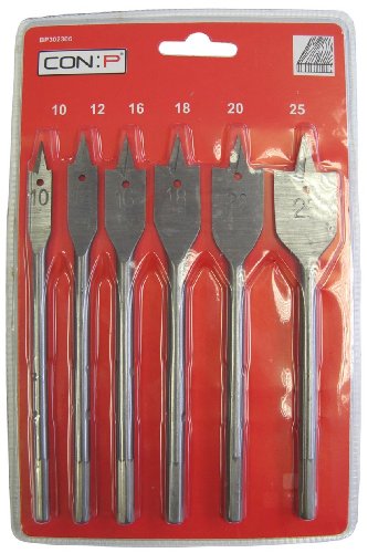 CON:P BP302306 Flachfräsbohrersatz 6-teilig - 2