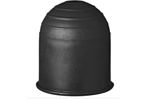 blntackle76 Osłona haka holowniczego, 50 mm, guma/tworzywo sztuczne, nasadka ochronna na hak holowniczy, głowica kulowa do przyczep samochodów osobowych i ciężarowych RV (czarna nasadka)