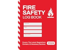 Fire Safety Log Book: 15 Different Sections for Inspections and Testing of Fire Alarm & Detection, Emergency Lighting, Fire Extinguishers, Smoke ... The Latest Regulations BS 5839 (Pro)