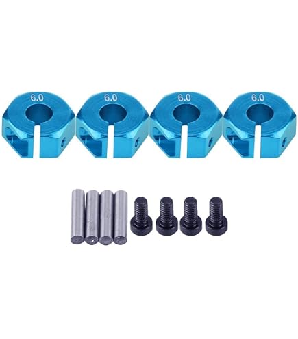 Rad-Adapter Für 1/10 RC Crawler – 12 Mm Auf 17 Mm, Blau, Aluminium