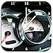 Produktbild Stil.Zeit Sports Accessoires de Voiture, horloge murale carrée 48cm pointeur en Dentelle Blanche