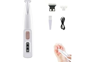 REITEAG Patounet Tondeuse, de Precision Pour Chat, 35 db À Faible Bruit, Lames Douces, Sûres et Hypoallergéniques, Rechargeable Par Usb, Comprend un éclairage LED, Compact et Pratique (1PC)