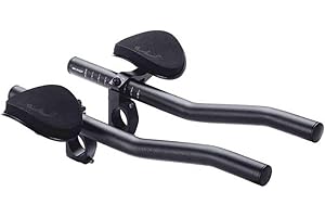 BBB Cycling AeroLight Barres Triathlon en Aluminium | Aerobar en S pour Vélos de Route avec Coussins de Bras en EVA | Compatible avec Guidons de 25,4/31,8 mm | BHB-58