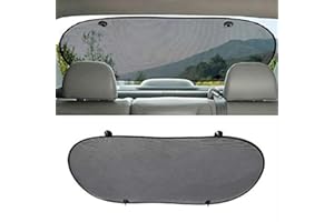 TOTMOX Car Rear Window Sun Shade with Suction Cup for Easy Installation, Window Sun Visor Blind Fit Screen Protector Universal
