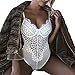 Produktbild Bodys CLOOM Sexy Lingerie Damen Damen Reizwäsche Babydoll Spitze BH Reizwäsche Unterwäsche Mesh BH sexy Unterwäsche Frau Transparent Spitze Bodydoll Babydolls Reizwäsche (L, Weiß)