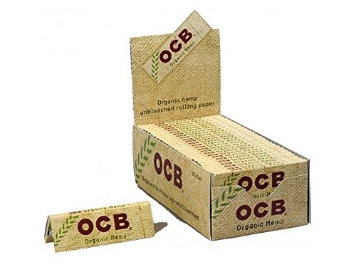 OCB - 50 Cajas de Papel de Fumar de cáñamo Natural (50 Hojas)