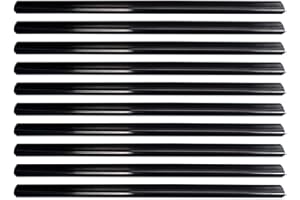 AOKTORKIT 10PCS A4 Slide Binders Black Binding Bars Slide Grip,Plastic Spine Bars Sliding Binders for File Report Project Presentation Office Document Supplies 30.5 * 1.5CM (Black)