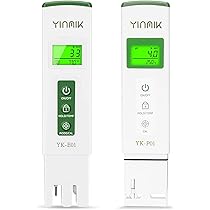 Digitale pH-tester voor water, nieuwe versie van de TDS drinkwatermeter met achtergrondverlichting tegelijkertijd, 4-in-1 TDS pH EC meetinstrument voor water, hydrocultuur, zwembad