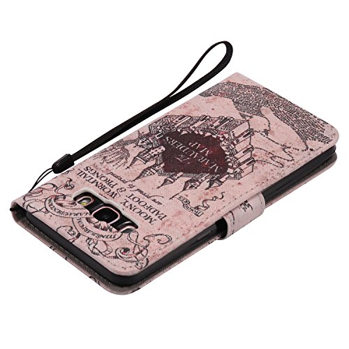 Feeltech Samsung Galaxy J510/J5 2016 Hülle PU-Leder und Brieftasche Bunte Muster Fall mit Magnetverschluss, Hybrid-Kickstand mit Stand-Funktion, schlagen Sie schützende weiche TPU Stoßstangenabdeckung und Kreditkartenhalter für Samsung Galaxy J510/J5 2016 Handgelenk Bügel-Buch-Art-Geldbeutel-Tasche mit 2 In 1 Berühren Sie Stift – Schloss - 7