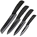 Produktbild Keramikmesser Set 4 Stück: 6 "Brotmesser 6" Kochmesser 5 "Utility Slicing 4" Obstmesser [FDA-Zulassung]schwarz