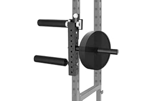 VIREGO Power Rack Mounted Leg Extension and Curl Machine（26mm/18mm, Seated Leg Strength Extension and Curl Equipment, Adjustable Leg Extension and Curl Machine Squat Rack Attachment