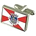 Produktbild Die Stadt Faro Portugal Flag Sterling Silber Manschettenknöpfe graviert Box