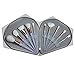 CDC® 10Pcs Unicorn Design Handle Shape Makeup Brushes Tools Set White Hair Synthetic Foundation Brush Eyeshadow Blusher with Diamond Bag