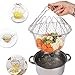 Produktbild EgBert Honana Hn-Kh03 Foldable Steam Rinse Strain Fry Französisch Chef Basket Magic Basket Mesh Basket Basket Basket Basket Basket Bash Kitchen Cooking Tool