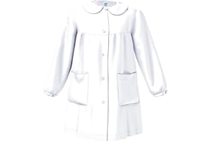 siggi grembiule scuola elementare bambina bianco nero blu bottoni