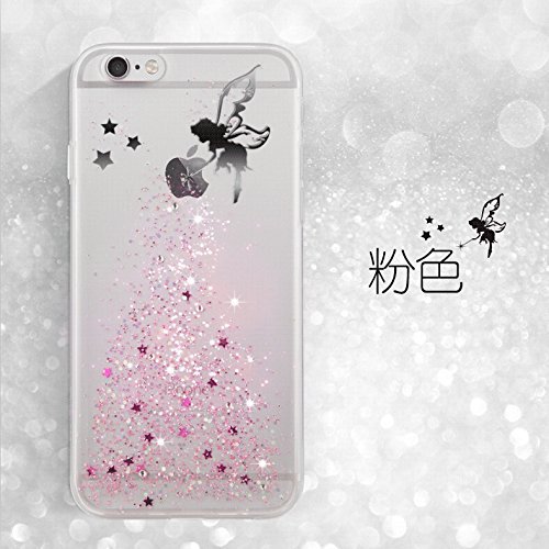 iPhone 7 Plus Hülle,iPhone 7 Plus Case Cover,Sunroyal iPhone 7 Plus Transparent Sparklers Hülle TPU Case Schutzhülle Silikon Crystal Case Durchsichtig,Rosa Glänzend Glitzer Kristall Luxus Bling Star Ultradünnen Kratzfeste TPU Bumper Mädchen Fee TPU Silikon Schutz Handy Hülle Case Tasche Etui Bumper für Apple iPhone 7 Plus (5.5 Zoll)-Pink - 2
