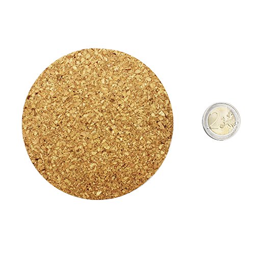 COM-FOUR® 16x Korkuntersetzer rund, Ø 10 x 0,5 cm (16 Stück/rund) - 4