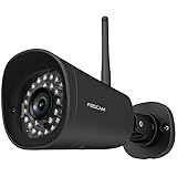 Foscam G4P - Schwarze Super HD Outdoor IP Kamera mit 20m Nachtsicht, Bewegungserkennung I 4MP WLAN-Überwachungskamera u. Gege