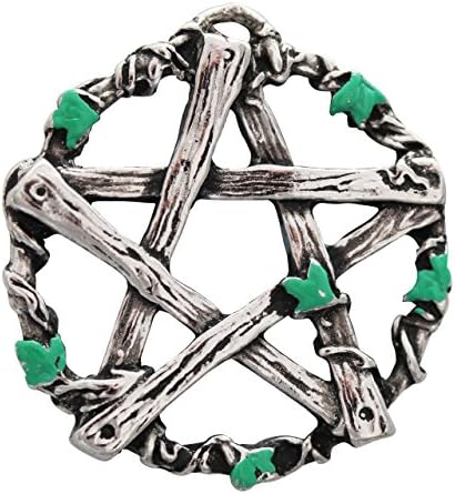 Galraedia Pentagram of Pan Charm - Against Trickery and Mischief Collection of Pendants - Gothic Fantasy Designs with Swarovski Crystal - Gift Boxed