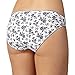 Pack Of Five Grey, White And Black Plain And Sprig Printed Bikini Briefs 18