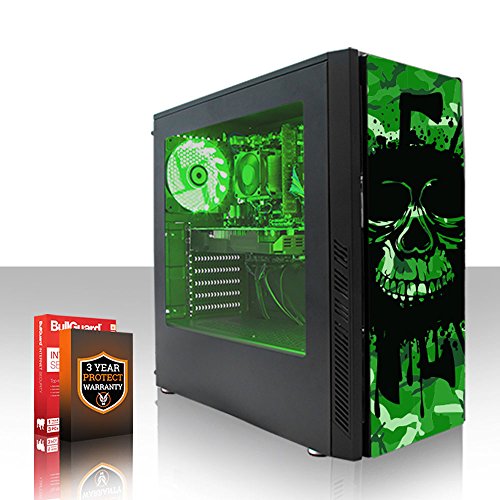 Fierce EXILE RGB Gaming PC - Schnell 4 x 3.8GHz Quad Core AMD A-Series 7600 - 1TB Festplatte - 8GB von 1600MHz DDR3 RAM-Speicher - AMD Radeon R7 Integrierte Grafik - HDMI, USB3, Wi-Fi - Perfekter Einstieg in PC-Spiele - Windows nicht Enthalten - 3 Jahre Garantie - (407263)