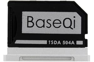 BASEQI FBA_iSDA504ASV Aluminium-microSDD-Adapter funktioniert mit MacBook Pro 15 Zoll Retina (late 2013 ~ mid 2015)