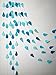 Produktbild Papier Regentropfen, Regentropfen Girlande, Regentropfen Papier Girlande, Kinderzimmer Decor, April Showers, Spring Girlande nur 10 ft Girlande
