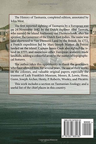 The history of Tasmania