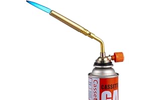 DBZQSCW Blow Torch Lighter,Kitchen Cooking Butane Torch Head Adjustable Flame Professional Culinary Chef Torch Gas Lighter for Metal Welding Baking Cooking—Butane Gas is Not Included