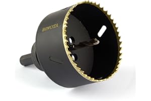 BINOTA Sega a tazza bimetallica M42 80 mm, per metallo, legno, compensato, PVC, fibra di legno, cartongesso