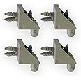 Replacement Shelf Support Suitable for IKEA PAX BILLY KOMPLEMENT Compatible with Bracket Wardrobe Holder Shelves (Grey, Pack of 4)
