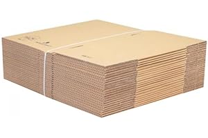 IDMENAGE Paquete de 20 cajas de 55 x 35 x 30 cm para mudanza, enviar o almacenar. Cajas de alta resistencia de 20 kg con asas integradas adecuadas para el puerto de carga pesada