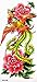 Produktbild YiMei temporäre Tattoos sexy wasserdicht Phoenix Flowers Schönheit Zustrom von Waren