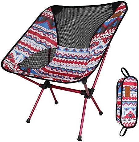 Aideal Ultralight Folding Camping Chair Portable Outdoor Festival Chair with Carry Bag for Fishing Hking Hunting Picnic Beach Garden Patio