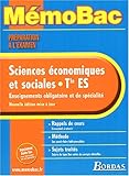 Image de MEMO PREPA EXAM SES TERM ES    (Ancienne Edition)