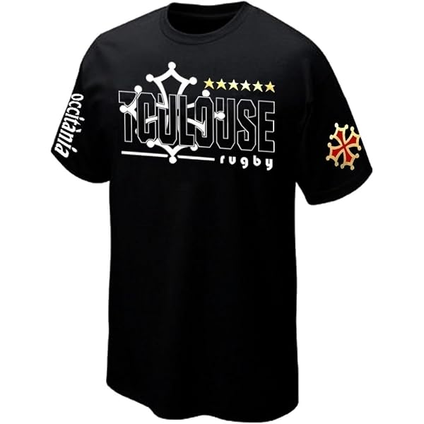 T-Shirt MIMIZAN Occitanie France - Occitanie - Noir - Coton - Marque B&C - Neuf Avec Étiquettes
