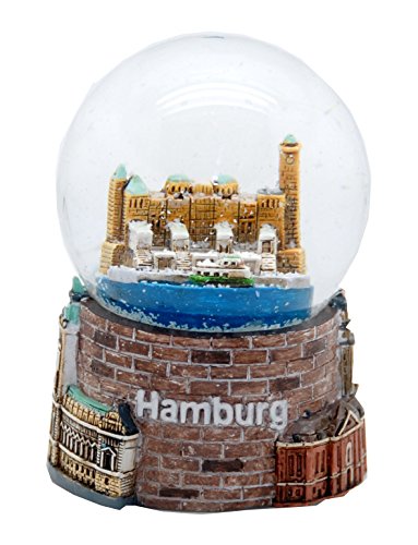30052 - Souvenir Schneekugel Hansestadt Hamburg Landungsbrücken