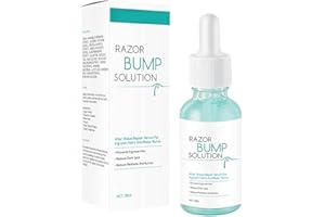 Allbestaye Skin Lightening Razor Bump Stopper Solution Dark Spot Corrector after Shave Repair Serum for Ingrown Hair Skin Care Treatment for Men Women