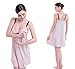 TANZKY® Mothers Comfortable Breast Feeding Clothing Maternity Nursing Pajamas Nightdress (Large, Pink)