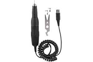 ACOUTO Manipolo per Smalto per Unghie, 102L 2,35 Mm Pen Design Manipolo per Trapano Elettrico per Unghie per Macchina Elettrica per Manicure (Nero)