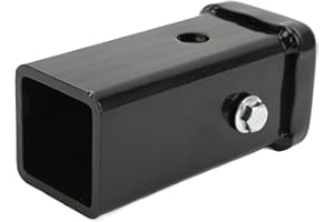 AIRSHI Receptor de Enganche de Remolque, Soldadura en Adaptador de Enganche de Remolque de Acero Forjado Resistente Resistente para Caravana para Caravana