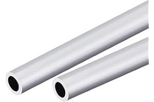 TOP-VIGOR 2 Stück 6063 Aluminium-Rundrohr – 16mm Außendurchmesser – 12mm Innendurchmesser – 300mm Länge – Nahtloses Gerades Rohr Für Industrie Und DIY-Projekte