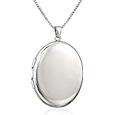 Slim Quinn Sterling Silver Locket Necklace | Monica Rich Kosann