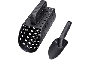 S-JIANG Sand Scoop Shovel Set，Metal Detector Accessories Beach Digging Tool for Gold Panning Mining Treasure Detector