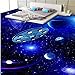 Produktbild Lifme  Ästhetischen Raum Fliegende Untertasse Planeten 3D Stereo Boden Malerei Tapete Wasserdicht Rutschfeste Bodenbelag Mural-400X280Cm